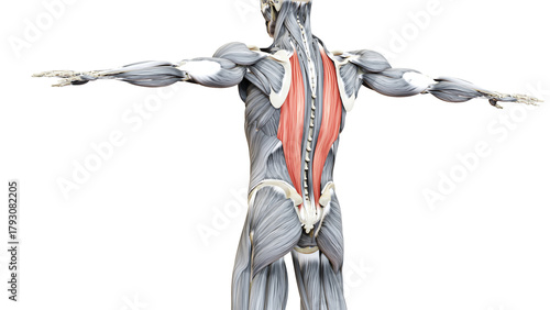 Human Muscular System Torso Muscles Iliocostalis Muscle Anatomy