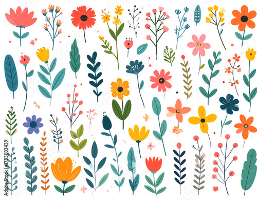 seamless pattern with flowers