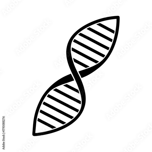 a delicate DNA helix structure vector art