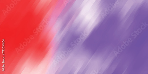 Abstract background featuring bold diagonal brushstrokes of vivid red and soft lavender purple colors with subtle white highlights creating a painterly and artistic impression