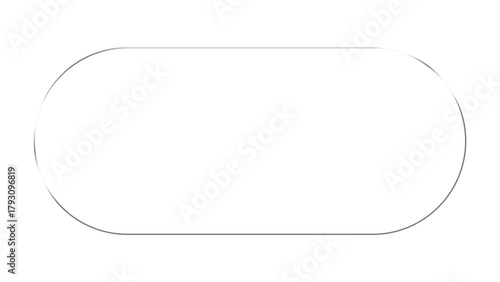 White glass rounded rectangle geometric shape minimalist clean design