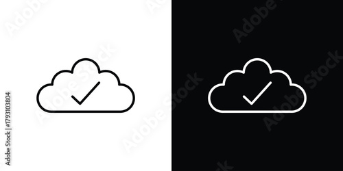Saved to drive icon outline and linear vector. outline icon and illustration