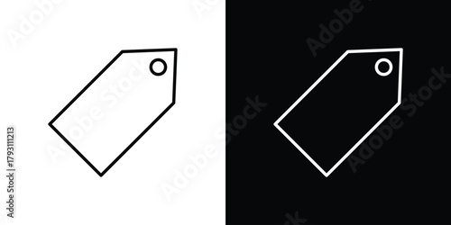 Tag icon outline and linear vector. outline icon and illustration