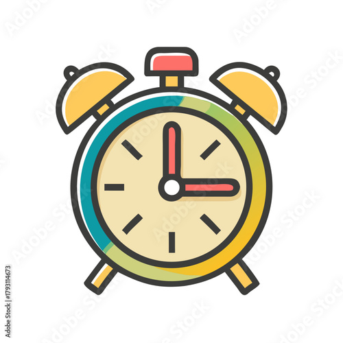 alarm clock isolated