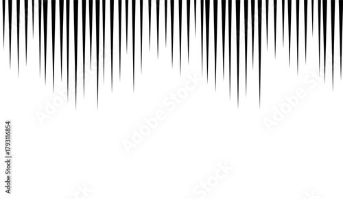 Straight speed lines repeating pattern. Black and white diagonal stripes