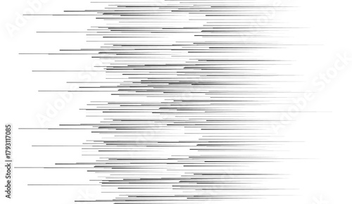 Straight speed lines pattern. Black and white diagonal stripes gradient. Abstract fast effect texture.