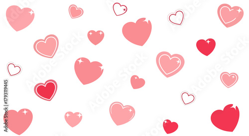 Delicate heart pattern background for romantic themes, Valentine's Day or special love expressions
