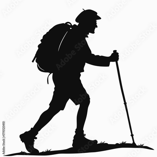 silhouette of hockey player