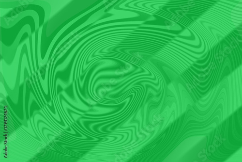 Green abstract background with swirling wavy liquid patterns modern
