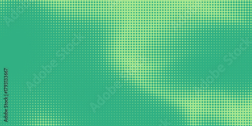 Bright turquoise and green pop art retro background with halftone in comics style vector illustration eps10
