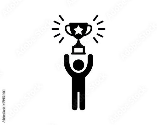 Celebration victory success achievement award champion winner trophy competition prize best achievement award