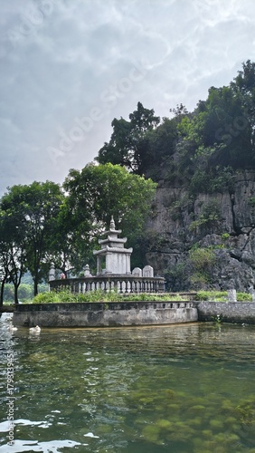 chinese pavilion in the park