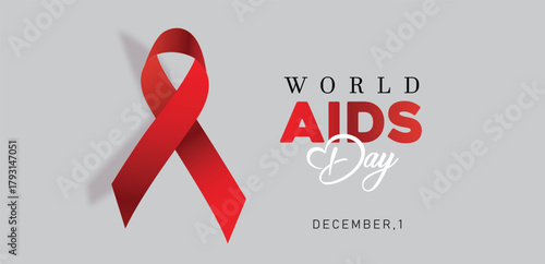 World AIDS Day Background with abstract background. World AIDS Day, symbol of the fight against AIDS and cancer, background concept.