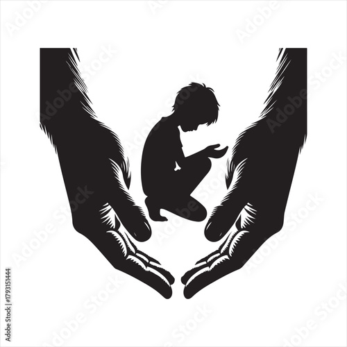 helping poor vector sketch art logo design collection. abstract icon set illustration.