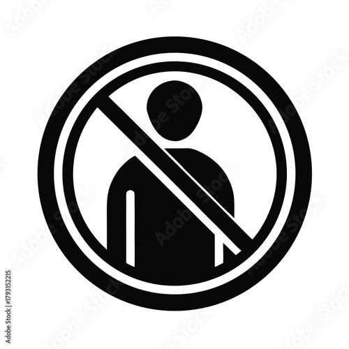 no entry restricted area safety compliance icon