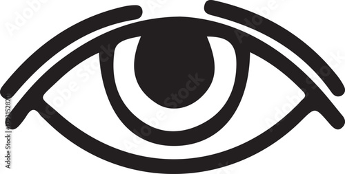 Human Eye Icon - Vision, View, and Ophthalmology Vector Graphic