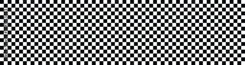 Black and white checkered line seamless pattern repeating banners of racing flag stripe speed texture