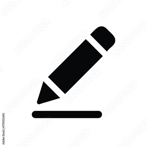 pencil icon for writing drawing and note taking