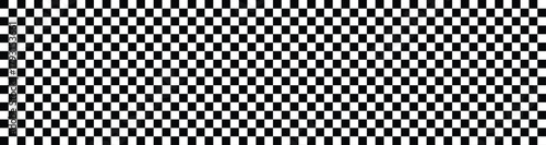 Black and white checkered line seamless pattern repeating banners of racing flag stripe speed texture