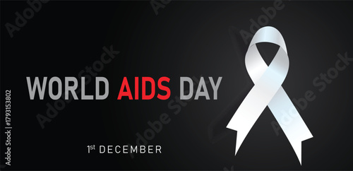 World AIDS Day Background with abstract background. World AIDS Day, symbol of the fight against AIDS and cancer, background concept.