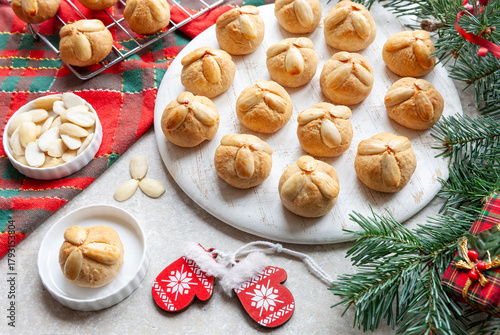 Traditional Homemade Bethmännchen - German Marzipan Almond Cookies