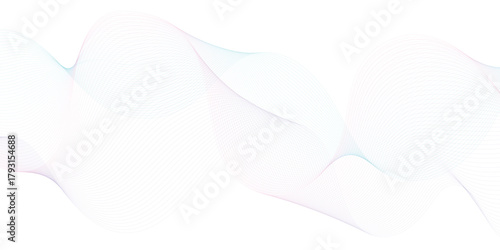 Abstract wave element for design. Digital frequency track equalizer. Stylized line art background. Vector	