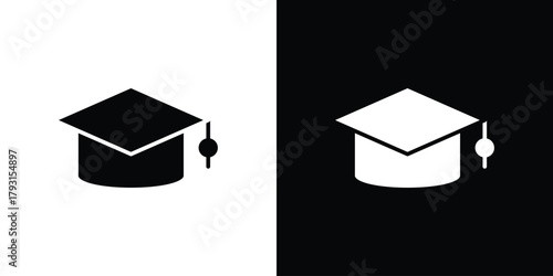 Diploma icon vector graphics. filled vector sign, Symbol illustration.