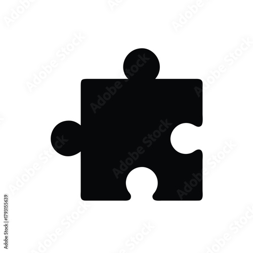 puzzle pieces icon for problem solving and teamwork