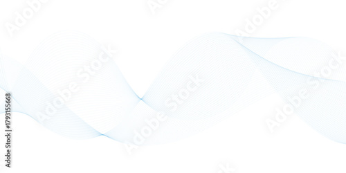 Abstract background with faded line waves. Warped waveform. Abstract wave element for design. Digital frequency track equalizer. Stylized line art background. Vector	