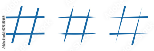 Hashtag sign and symbol. Hashtag icon vector isolated on white background. hashtag vector icon. 