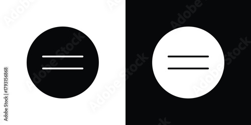 Equality icon vector graphics. filled vector sign, Symbol illustration.