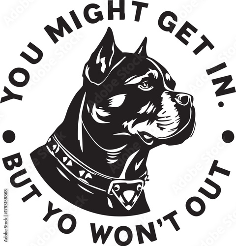 Cane Corso Dog Head Portrait Vector Illustration | Strong Guard Dog Profile for Logo Mascot Tattoo Print Design