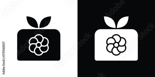 Furoshiki icon vector graphics. filled vector sign, Symbol illustration.