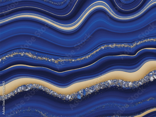 abstract blue background with waves