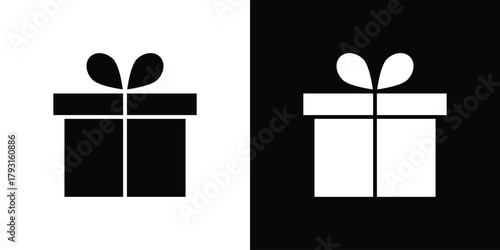 Gifts icon vector graphics. filled vector sign, Symbol illustration.