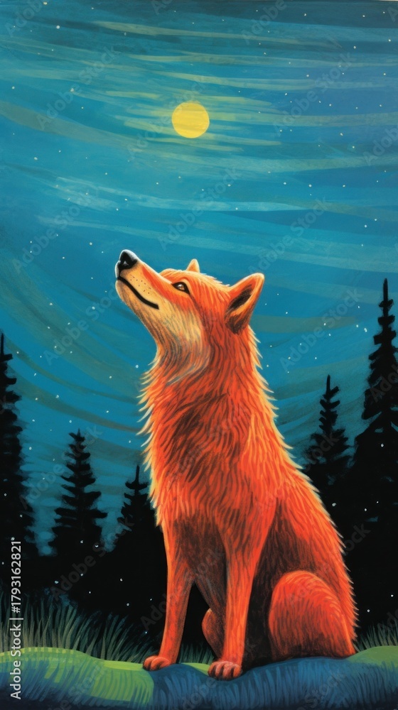 Obraz premium A wolf outdoors mammal animal.