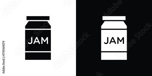 Jam icon vector graphics. filled vector sign, Symbol illustration.