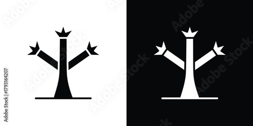 Joshua tree icon vector graphics. filled vector sign, Symbol illustration.