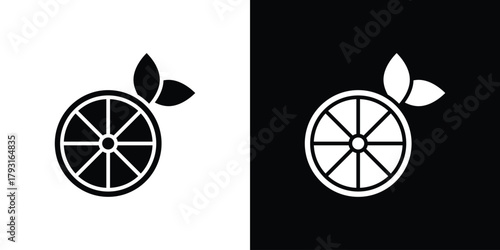 Lemon icon vector graphics. filled vector sign, Symbol illustration.
