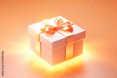 Wallpaper Mural Open gift box illuminated celebration anniversary. Torontodigital.ca