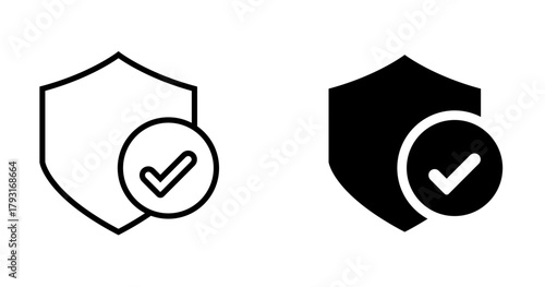 Shield and Checkmark icon