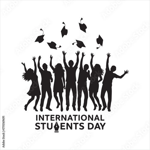 Silhouettes of people dancing vector illustration