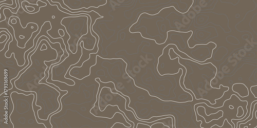 Abstract topography map contour line modern design with White background with topographic wavy pattern design.	
