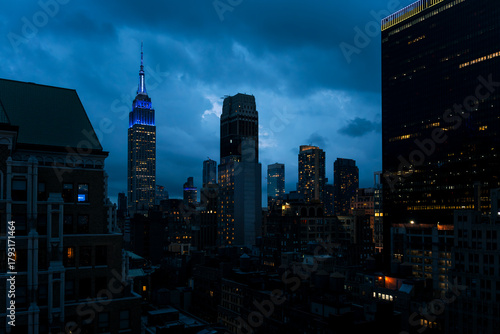Photography blue hour in New York City