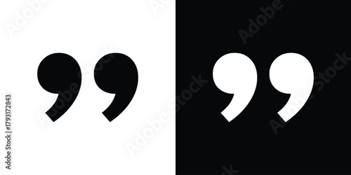 Quote right icon vector graphics. filled vector sign, Symbol illustration.