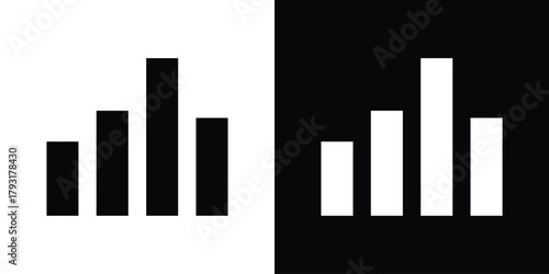 Stats icon vector graphics. filled vector sign, Symbol illustration.