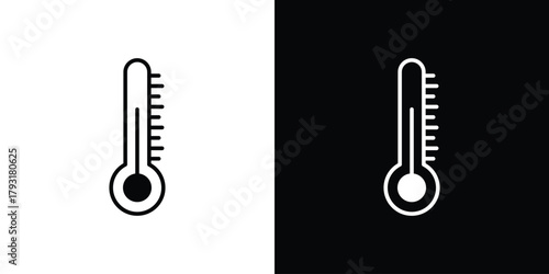 Temperature icon vector graphics. filled vector sign, Symbol illustration.