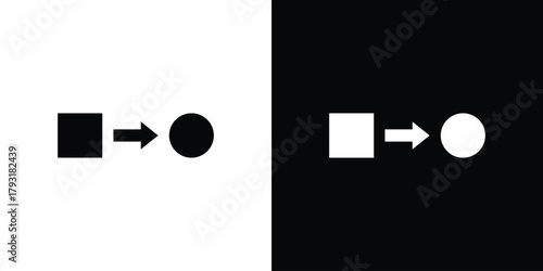 Transform icon vector graphics. filled vector sign, Symbol illustration.