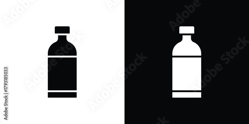 Water bottle icon vector graphics. filled vector sign, Symbol illustration.