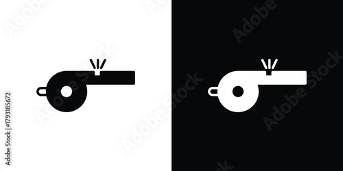 Whistle icon vector graphics. filled vector sign, Symbol illustration.